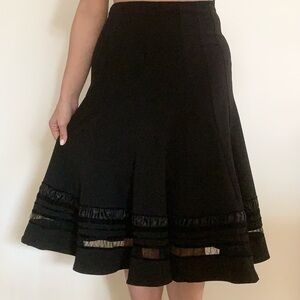 Sunny Leigh Black A-Line Skirt